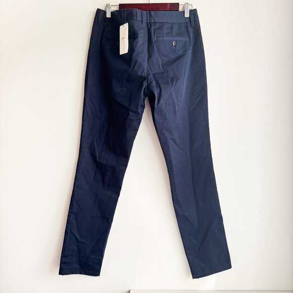ami Alexandre Mattiussi Dark Navy Blue Chino Trouser XL 36/32 - Picture 2 of 5